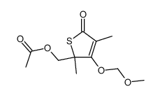 (+/-)-5-methylacetate-3,5-dimethyl-4-(methoxymethoxy)-5H-thiophen-2-one Structure