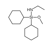 N-[dicyclohexyl(methoxy)silyl]ethanamine Structure