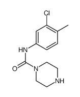 1-Piperazinecarboxamide, N-(3-chloro-4-methylphenyl) Structure