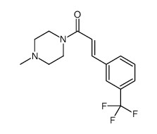 (E)-1-(4-methylpiperazin-1-yl)-3-[3-(trifluoromethyl)phenyl]prop-2-en-1-one Structure