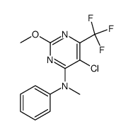 5-Chloro-2-methoxy-4-N-methylanilino-6-trifluoromethylpyrimidine Structure