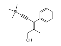 2-methyl-3-phenyl-5-trimethylsilanylpent-2-en-4-yn-1-ol Structure