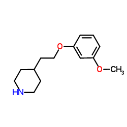 4-[2-(3-Methoxyphenoxy)ethyl]piperidine结构式