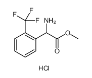 Benzeneacetic acid, α-amino-2-(trifluoromethyl)-, methyl ester, hydrochloride结构式