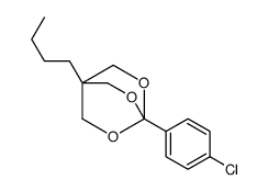 1-butyl-4-(4-chlorophenyl)-3,5,8-trioxabicyclo[2.2.2]octane Structure