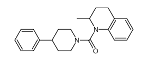 (2-Methyl-3,4-dihydro-2H-quinolin-1-yl)(4-phenylpiperidin-1-yl)methanone Structure