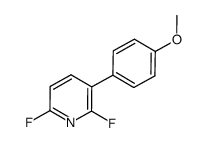 2,6-difluoro-3-(4'-methoxyphenyl)pyridine Structure