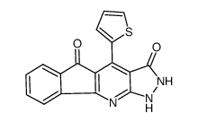 4-(thiophen-2-yl)-1,2-dihydro-5H-indeno[1,2-b]pyrazolo[4,3-e]pyridin-3,5-dione Structure