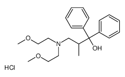 1,1-Diphenyl-2-methyl-3-(di-1-methoxyethyl)aminopropanol hydrochloride结构式