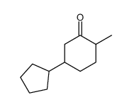 5-cyclopentyl-2-methyl-cyclohexanone结构式