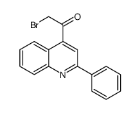 2-Bromo-1-(2-phenyl-4-quinolinyl)ethanone Structure