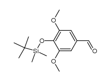 4-(tert-Butyldimethylsilyloxy)-3,5-dimethoxy-benzaldehyde Structure