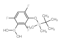 (3-((TERT-BUTYLDIMETHYLSILYL)OXY)-2,4,6-TRIFLUOROPHENYL)BORONIC ACID Structure