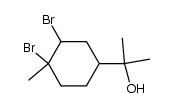 1,2-dibromo-p-menthan-8-ol Structure