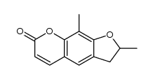 5',8-Dimethyl-4',5'-dihydropsoralene结构式