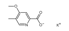 4-methoxy-5-methyl-pyridine-2-carboxylic acid potassium salt结构式