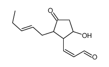 3-(5-hydroxy-3-oxo-2-pent-2-enylcyclopentyl)prop-2-enal Structure