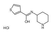 Thiophene-3-carboxylicacidpiperidin-3-ylamide hydrochloride Structure