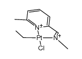 PtClEt(6-Mepy-2-CH=NMe) Structure