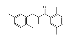 1,3-bis(2,5-dimethylphenyl)-2-methyl-1-propanone结构式