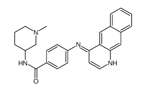 4-(benzo[g]quinolin-4-ylamino)-N-(1-methylpiperidin-3-yl)benzamide Structure