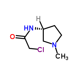 2-Chloro-N-[(3R)-1-methyl-3-pyrrolidinyl]acetamide Structure