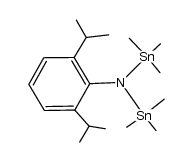 (2,6-diisopropylphenyl)bis(trimethylstannyl)amine结构式