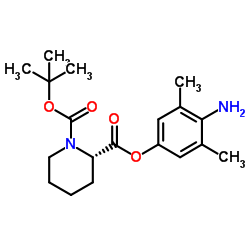 2-(4-Amino-3,5-dimethylphenyl) 1-(2-methyl-2-propanyl) (2S)-1,2-piperidinedicarboxylate结构式