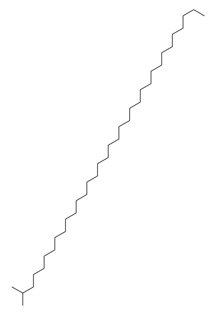 2-methyltetratriacontane Structure