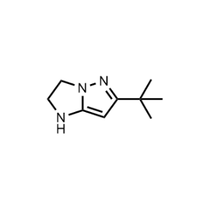 6-(叔丁基)-2,3-二氢-1H-咪唑并[1,2-b]吡唑结构式
