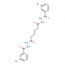 N'1,N'6-Bis(3-bromobenzoyl)hexanedihydrazide structure