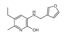 5-ethyl-3-(furan-3-ylmethylamino)-6-methyl-1H-pyridin-2-one Structure