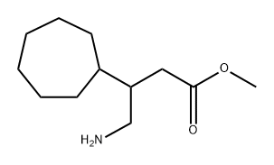 Methyl 4-amino-3-cycloheptylbutanoate structure