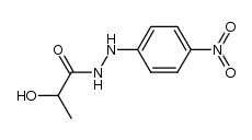 lactic acid-[N'-(4-nitro-phenyl)-hydrazide] Structure