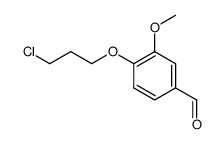 3-methoxy-4-(3-chloropropoxy) benzaldehyde structure