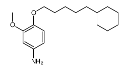 4-(5-cyclohexylpentoxy)-3-methoxyaniline结构式