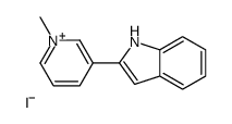 2-(1-methylpyridin-1-ium-3-yl)-1H-indole,iodide structure