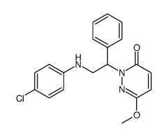 2-[2-(4-chloroanilino)-1-phenylethyl]-6-methoxypyridazin-3-one Structure