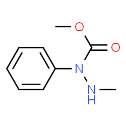 Hydrazinecarboxylic acid,2-methyl-1-phenyl-,methyl ester Structure