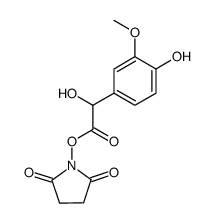 4-hydroxy-3-methoxymandelic acid N-succinimidyl ester结构式