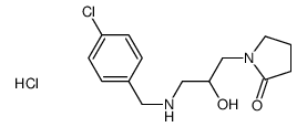 1-[3-[(4-chlorophenyl)methylamino]-2-hydroxypropyl]pyrrolidin-2-one,hydrochloride Structure