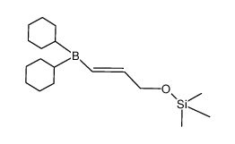 (E)-((3-(dicyclohexylboranyl)allyl)oxy)trimethylsilane Structure