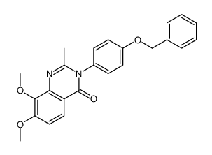 4(3H)-Quinazolinone,7,8-dimethoxy-2-methyl-3-[4-(phenylmethoxy)phenyl]-结构式