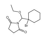 Succinimido-ethoxy-(1-brom-cyclohexyl)-methan Structure