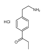 1-[4-(2-aminoethyl)phenyl]propan-1-one,hydrochloride结构式