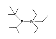 tert-butyl(isopropyl)(triethylstannyl)phosphane Structure