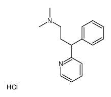 dimethyl-(3-phenyl-3-[2]pyridyl-propyl)-amine, hydrochloride Structure