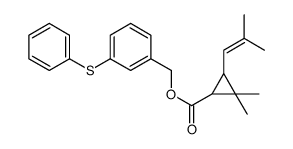 (3-phenylsulfanylphenyl)methyl 2,2-dimethyl-3-(2-methylprop-1-enyl)cyclopropane-1-carboxylate Structure