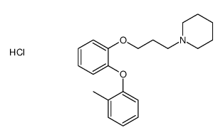 1-[3-[2-(2-methylphenoxy)phenoxy]propyl]piperidine,hydrochloride结构式