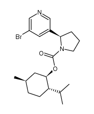 (2'R)-N'-[(1R,2S,5R)-Menthoxycarbonyl]-5-bromonornicotine Structure